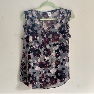 CAbi Floral Weaver blouse